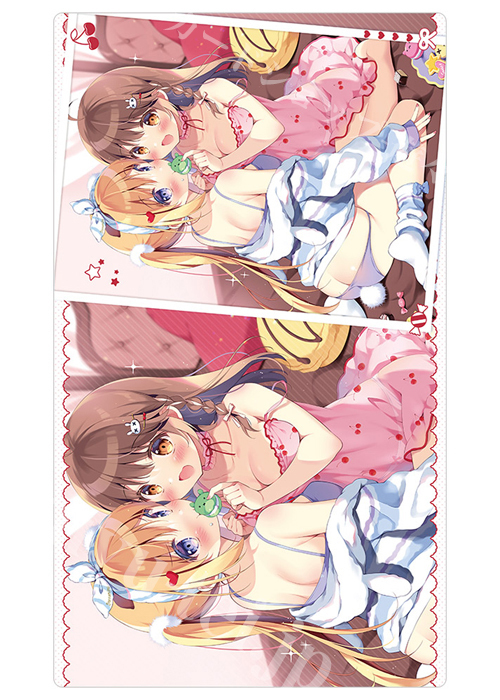 カーテン魂 ぱん先生 ラバーマット 『晴夏＆ここあ』(4月下旬 発売)