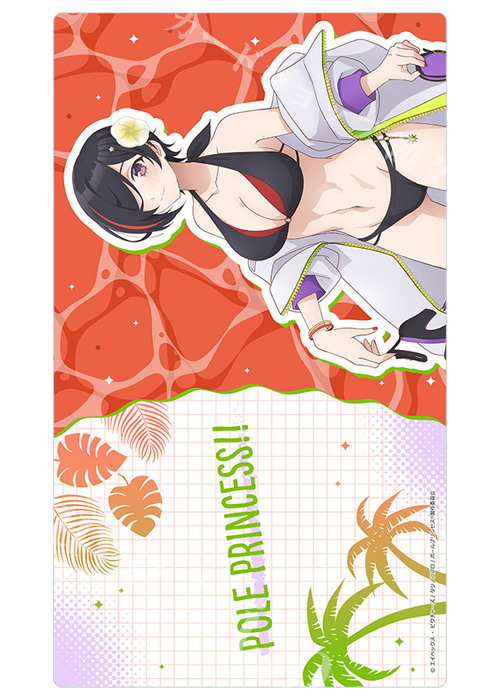 カーテン魂 ポールプリンセス!! 描き下ろしラバーマット 『南曜スバル／水着』(5月下旬 発売)