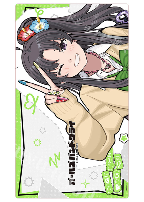 ガールズバンドクライ　ラバーマット　安和すばる 平成ギャルスタイル カーテン魂 ガールズバンドクライ 描き下ろしラバーマット 『安和