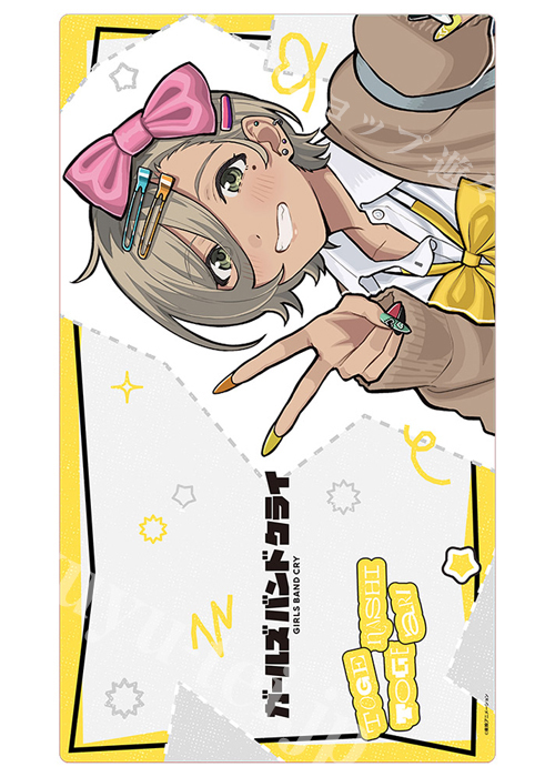 カーテン魂 ガールズバンドクライ 描き下ろしラバーマット 『ルパ