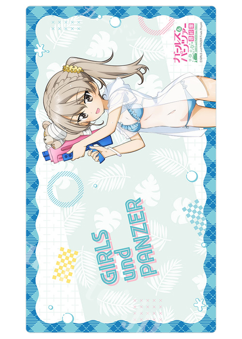 カーテン魂 ガールズ＆パンツァー 最終章 描き下ろしラバーマット 『島田愛里寿／水鉄砲 日焼けVer.』(8月下旬 発売)
