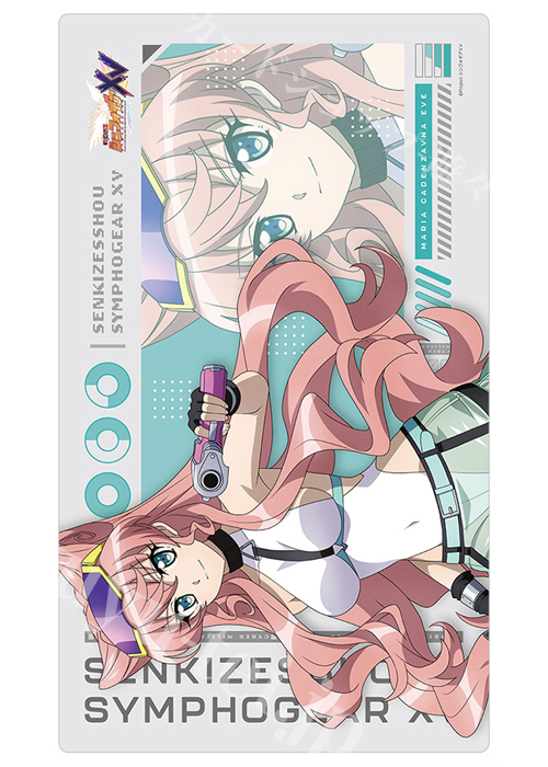 カーテン魂 戦姫絶唱シンフォギアＸＶ 描き下ろしラバーマット 『マリア／サイバーミリタリー』(9月上旬 発売)
