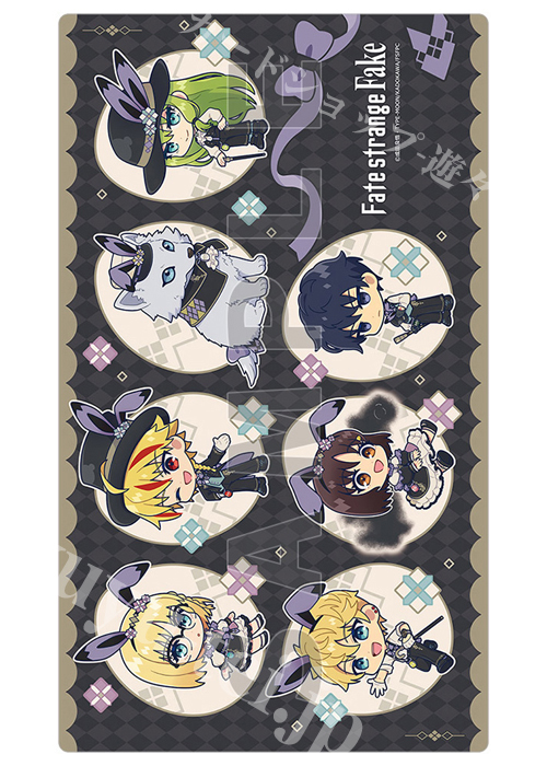 カーテン魂 Fate/strange Fake ラバーマット 『ミニキャラ』(9月上旬