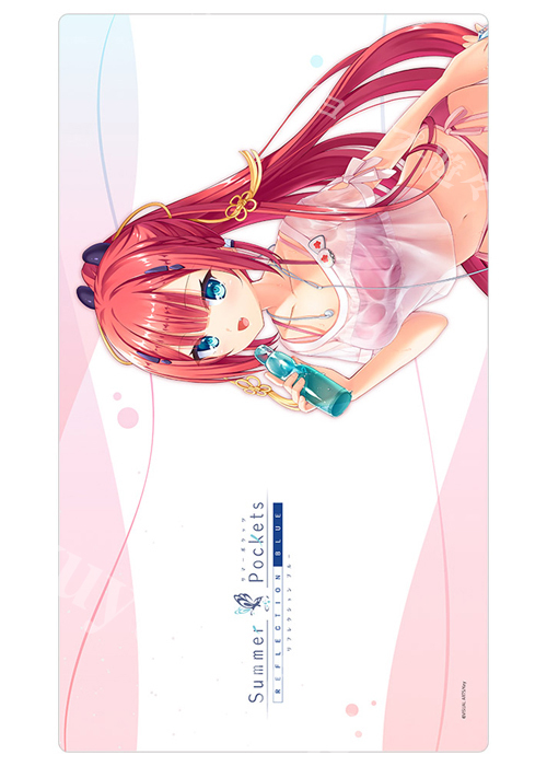 カーテン魂 Summer Pockets REFLECTION BLUE ラバーマット ラバー