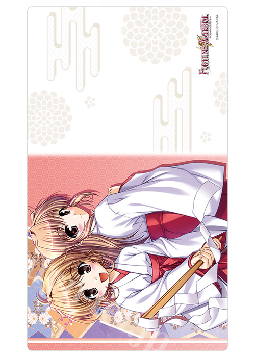 カーテン魂 FORTUNE ARTERIAL ラバーマット （悠木かなで&悠木陽菜/巫女服）(1月下旬 発売)