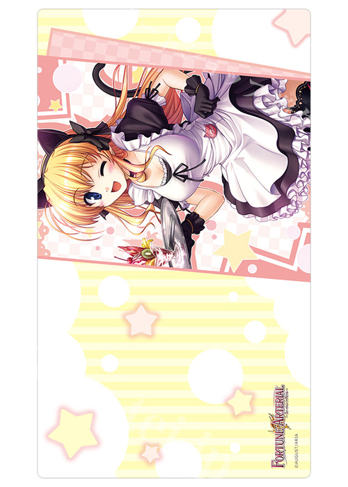 カーテン魂 FORTUNE ARTERIAL ラバーマット （千堂瑛里華/猫耳メイド）(1月下旬 発売)