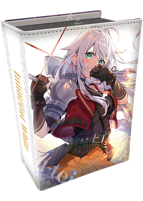 アニメグッズ ブック型合皮製デッキケースW E☆2 三嶋くろね「Innocent White