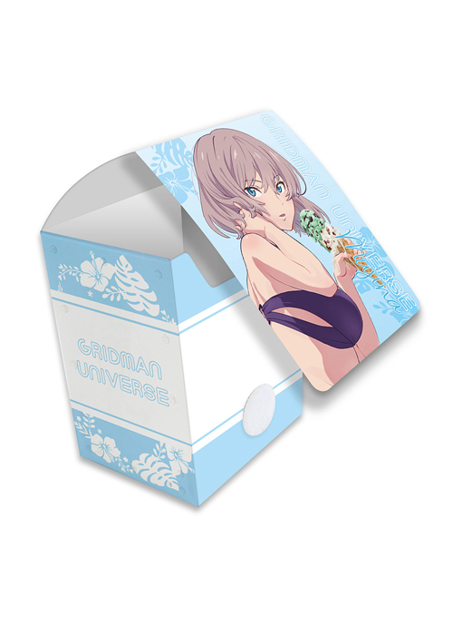 カーテン魂 グリッドマン ユニバース 描き下ろしデッキケース 『ムジナ／水着』(5月下旬 発売)