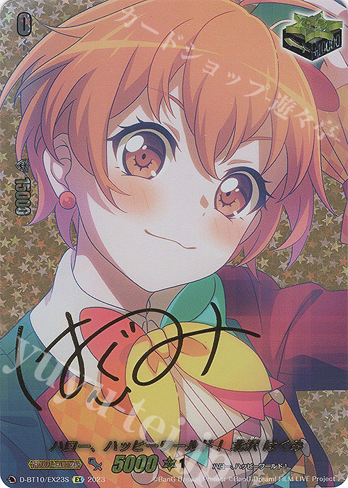 EX ハロー、ハッピーワールド！ 北沢 はぐみ(サイン入り) | 買取 | [DBT10] 仮面竜奏 | ヴァンガード