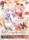 GU/W88-P11 PR “遊びに行こうよ” チノ＆ココア＆シャロ