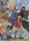 Sks/W123-105SP SP アクセルの街の問題児 アクア＆めぐみん＆ダクネス(サイン入り)