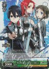 SAO/S71-042S SR Alicization Turning キリト&ティーゼ&ロニエ