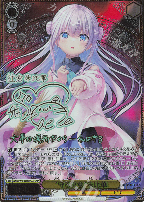 SSP “守る決意”朱比華(サイン入り) 販売 | anemoi | ヴァイス