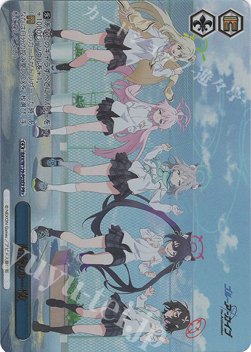 PR+ 青春の一枚(箔押し入り) | 買取 | ブルーアーカイブ The Animation | ヴァイスシュヴァルツ