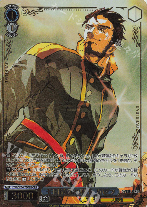 OLR 王国最強の戦士 ガゼフ(箔押し入り) | 販売 | プレミアムブースター 原作 オーバーロード | ヴァイスシュヴァルツ