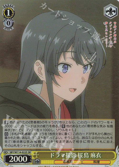 SR ドラマ撮影 桜島 麻衣 | 販売 | 『青春ブタ野郎』シリーズ | ヴァイスシュヴァルツ