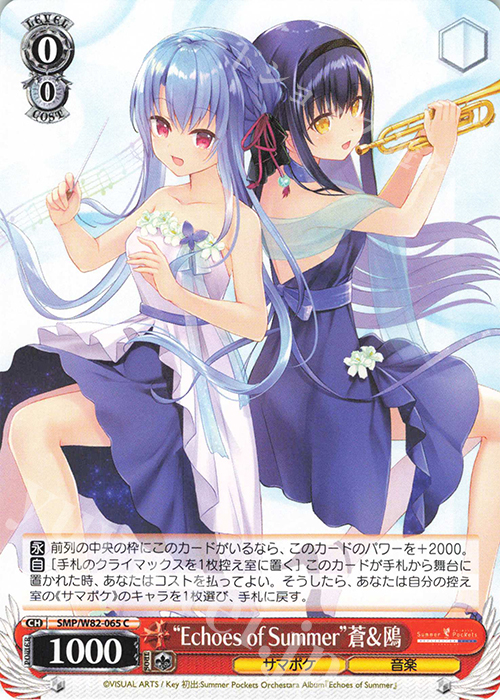 C “Echoes of Summer” 蒼&鴎 | 販売 | Summer Pockets REFLECTION BLUE | ヴァイスシュヴァルツ