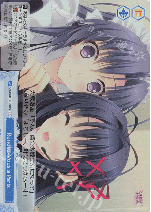 SR Rendez-Vous a Paris 販売 | Navel | ヴァイスシュヴァルツロゼ通販