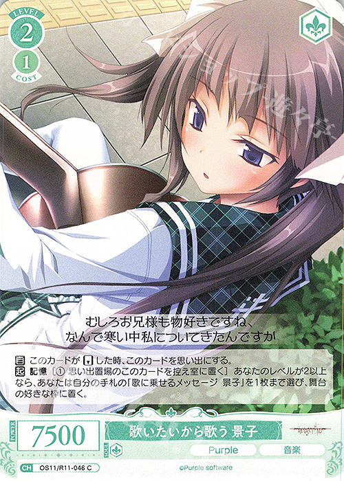 にとせんよう C 歌いたいから歌う 景子 販売 | Purple software | ヴァイス