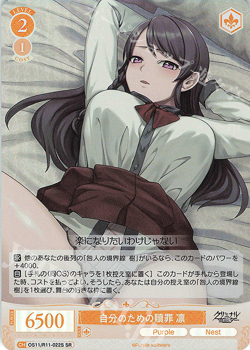 SR 自分のための贖罪 凛 販売 | Purple software | ヴァイス