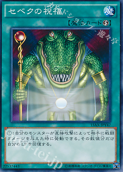 N セベクの祝福 | 販売 | [15AX] 決闘者の栄光 -記憶の断片- side：闇遊戯 | 遊戯王 OCG