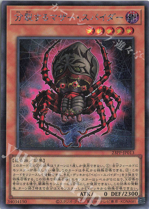 【傷】 SE 分裂するマザー・スパイダー | 販売 | [23PP] PREMIUM PACK 2023 | 遊戯王 OCG
