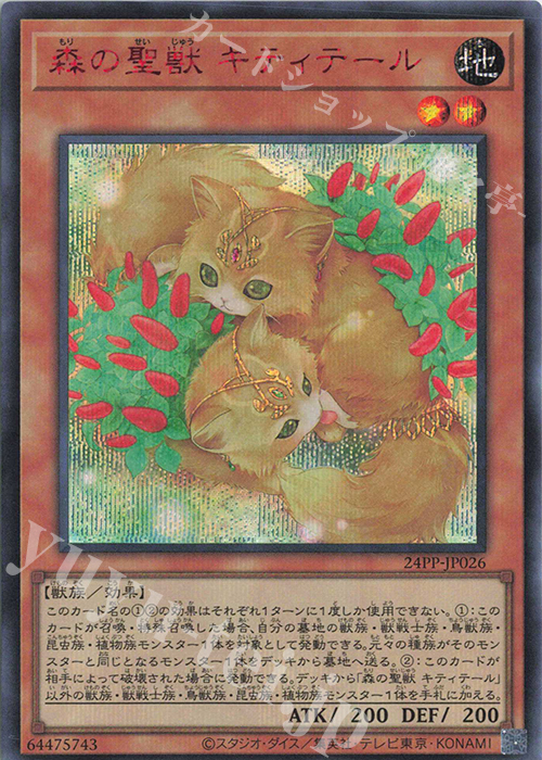 SE 森の聖獣 キティテール(SPECIAL RED Ver.) | 買取 | [24PP] PREMIUM PACK 2024 | 遊戯王 OCG
