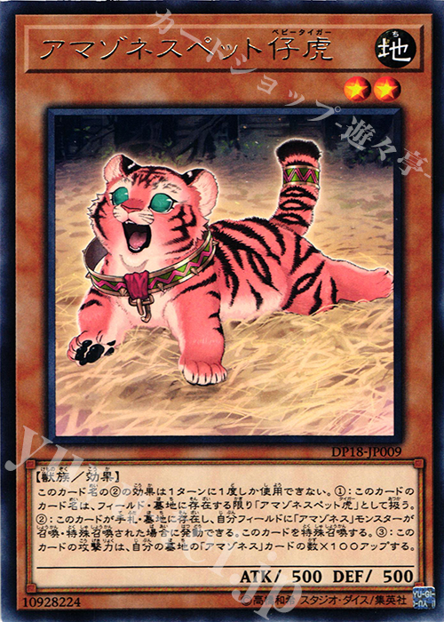 【傷】 R アマゾネスペット仔虎 | 販売 | [DP18] デュエリストパック -レジェンドデュエリスト編- | 遊戯王 OCG