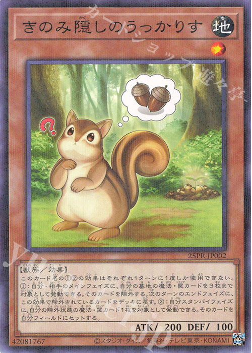 P-N きのみ隠しのうっかりす | 買取 | その他プロモーションカード | 遊戯王 OCG