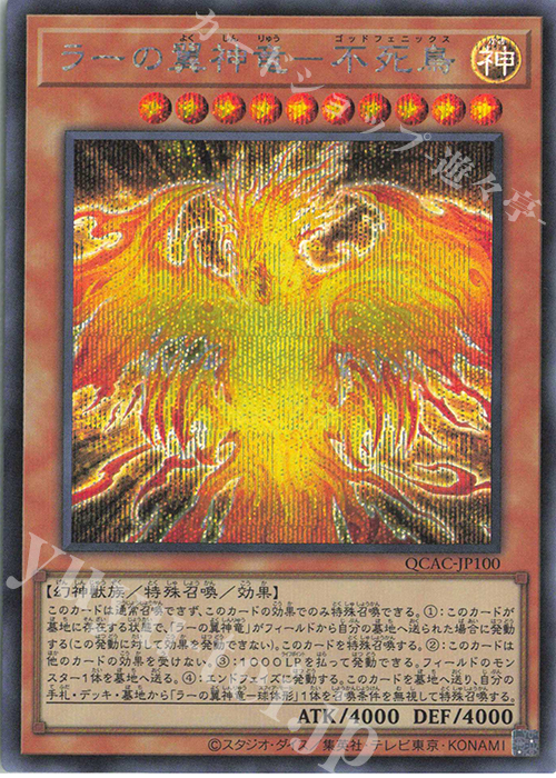 SE ラーの翼神竜-不死鳥 | 販売 | [QCAC] QUARTER CENTURY ART COLLECTION | 遊戯王 OCG