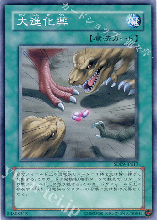 【傷】 N 大進化薬 | 販売 | [SD09] STRUCTURE DECK -恐竜の鼓動- | 遊戯王 OCG