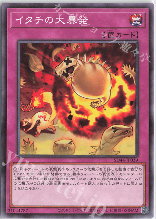 【傷】 N イタチの大暴発 | 販売 | [SD44] STRUCTURE DECK -宝玉の伝説- | 遊戯王 OCG