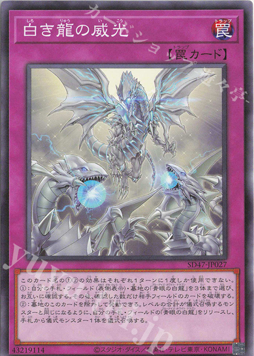 P-N 白き龍の威光 | 買取 | [SD47] STRUCTURE DECK -青き眼の光臨- | 遊戯王 OCG