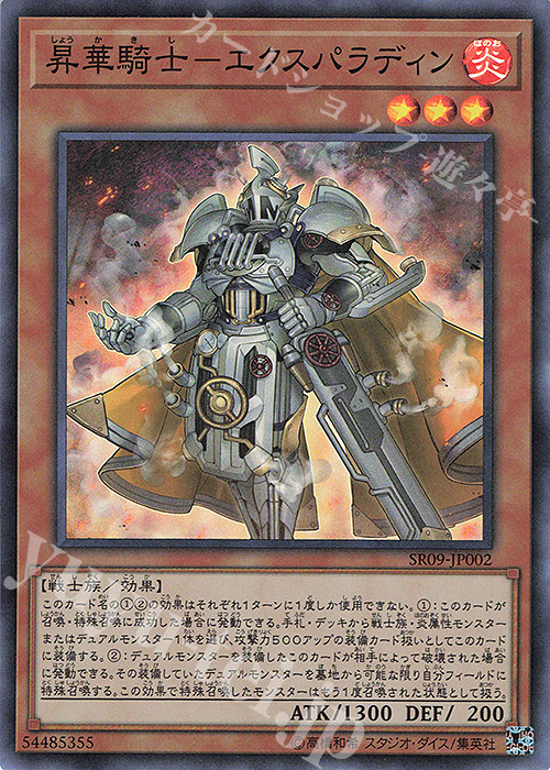 【傷】 SR 昇華騎士-エクスパラディン | 販売 | [SR09] STRUCTURE DECK R -ウォリアーズ・ストライク- | 遊戯王 OCG