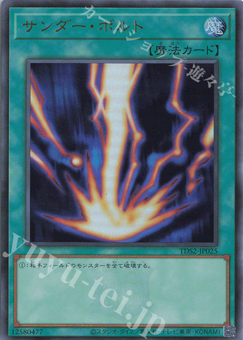 UR サンダー・ボルト | 販売 | [TDS2] STRUCTURE DECK 蟲惑魔の森 -決闘者伝説 QUARTER CENTURY EDITION- | 遊戯王 OCG