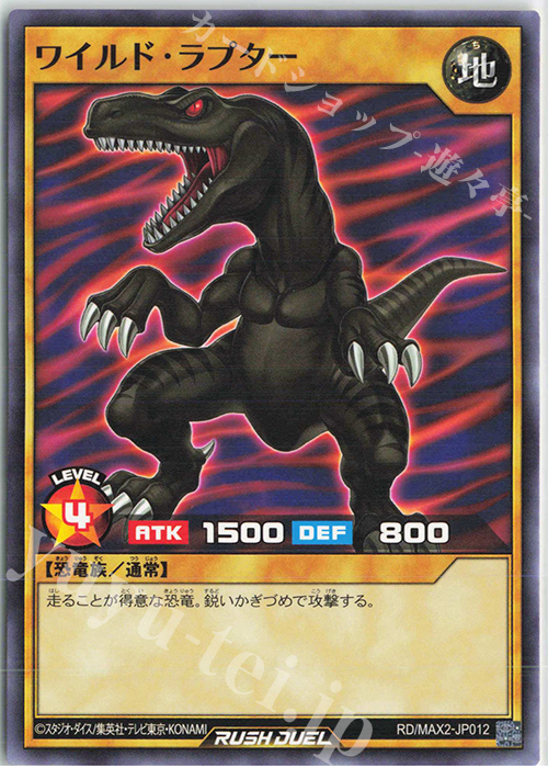 N ワイルド・ラプター | 販売 | [MAX2] マキシマム超絶進化パック | 遊戯王ラッシュデュエル