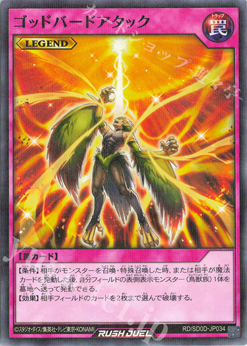 P-N ゴッドバードアタック | 販売 | [SD0D] ストラクチャーデッキ ハーピィ・レディ・シスターズ | 遊戯王ラッシュデュエル
