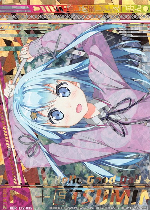 OBR “はじめまして”えつみん(上部) | 販売 | [E12] E☆2 | Z/X-Zillions of enemy X-｜ゼクス